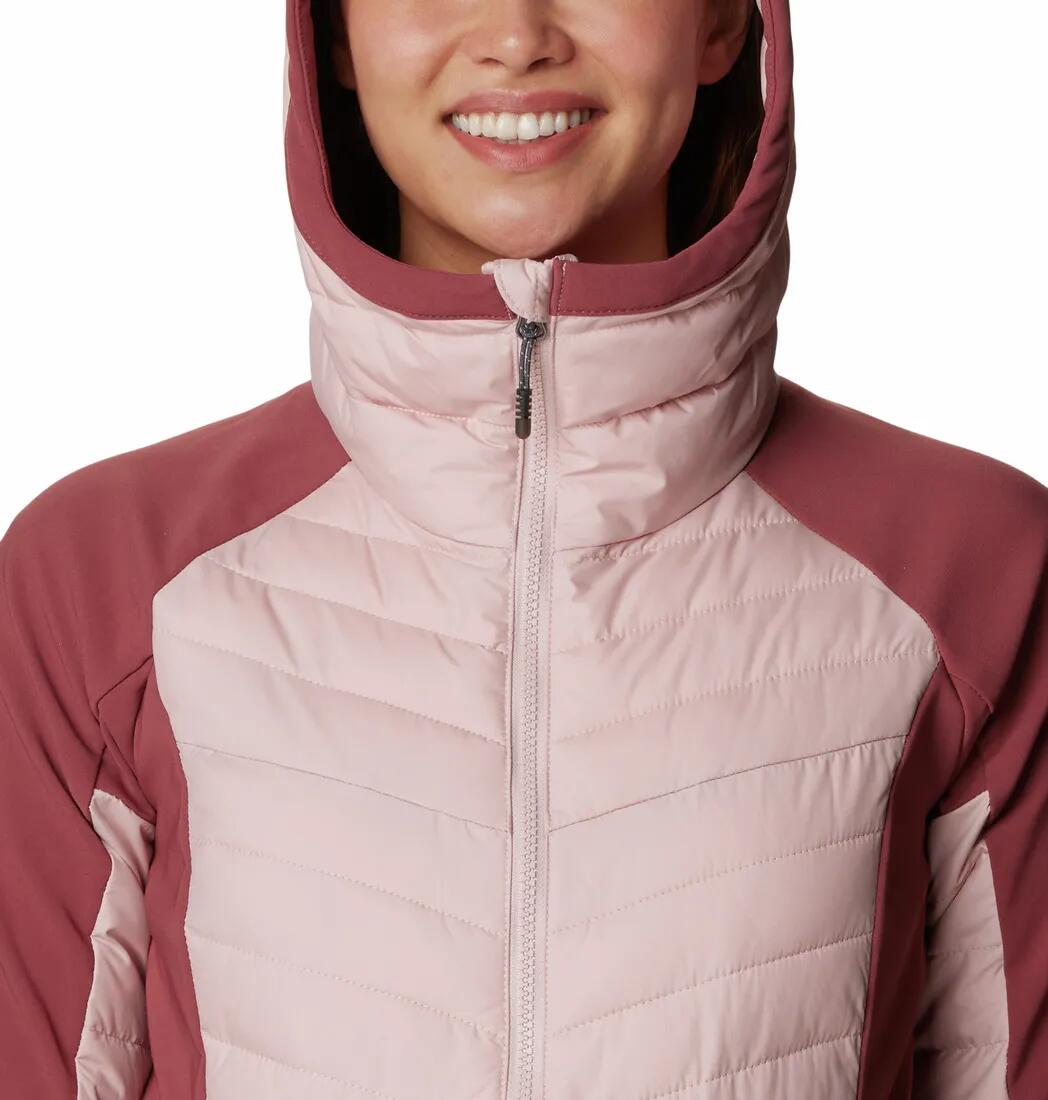 Kurtka Turystyczna Puchowa Damska Columbia Powder Lite Hybrid Hooded Jacket 6/7