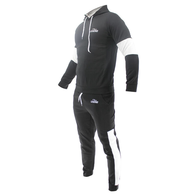 Functioneel Joggingpak Heren/Dames Zwart Polyester Fitness en Hardlopen