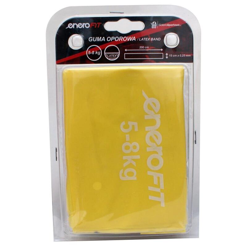Taśma elastyczna fitness Enero Fit 200x15cm, 0,25mm, 5-8 kg