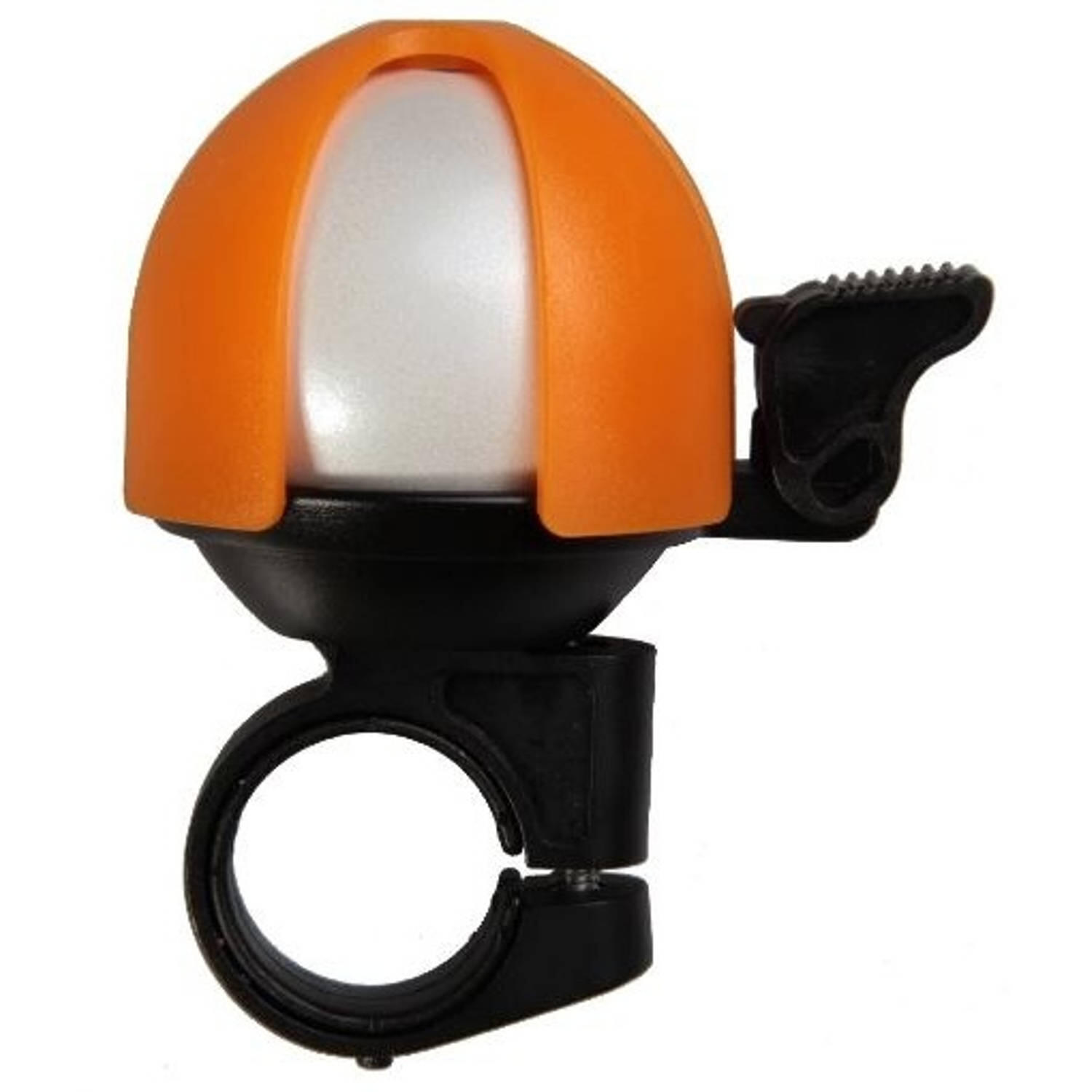 Cloche À Vélo Sport - Blanc/Orange 2/3