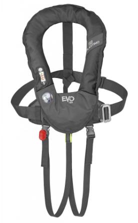 Gilet de sauvetage Manuel EVO 165 Noir - Double Sous cutale - Sans Harnais