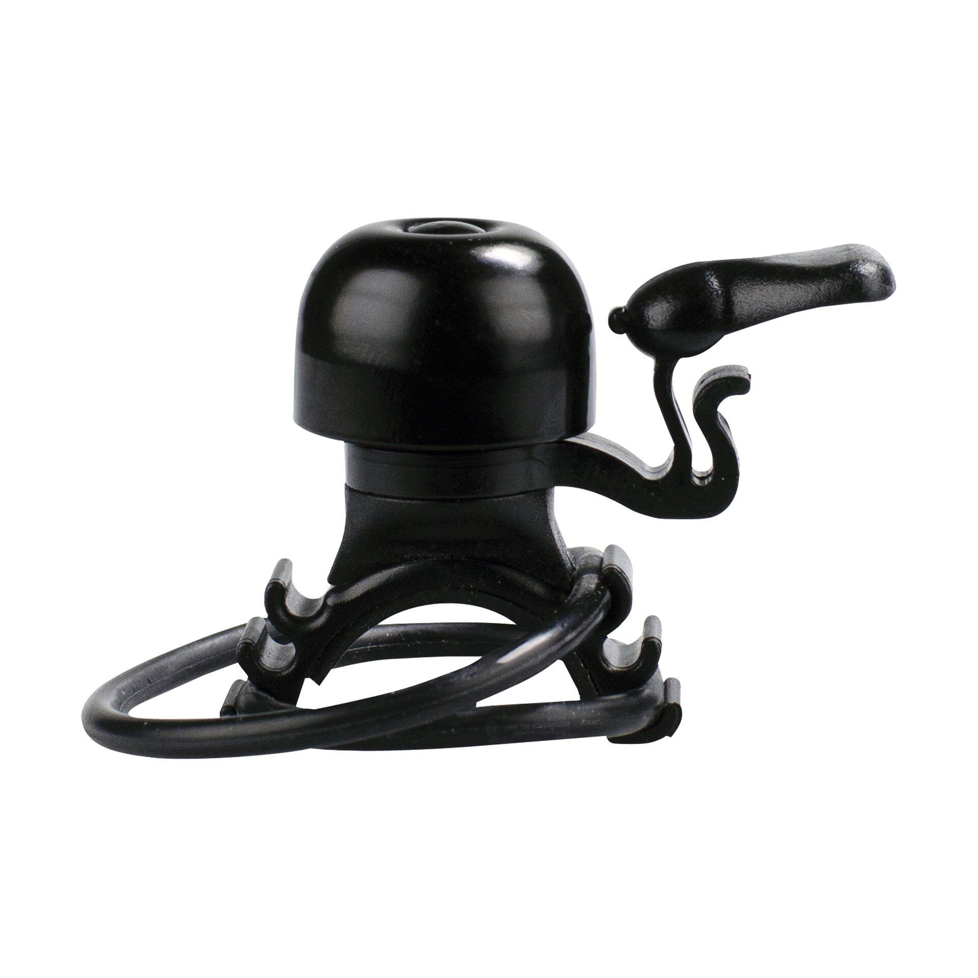 Cloche À Vélo Micro 23Mm Avec Fermeture Elastique En Caoutchouc - Noir 2/5