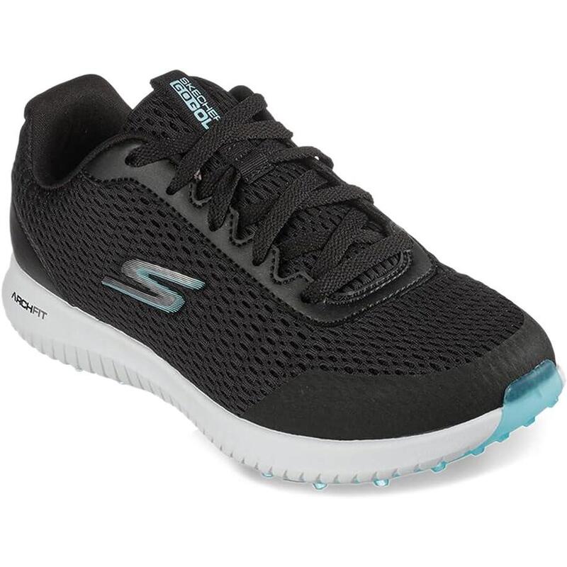 Chaussures de sport Skechers Fairway 3 pour femmes (noir/turquoise)