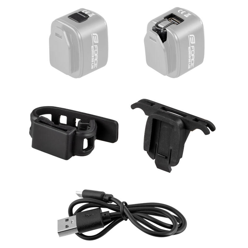 Lampka rowerowa tylna Force Nub Led Cob 50lm 2/5