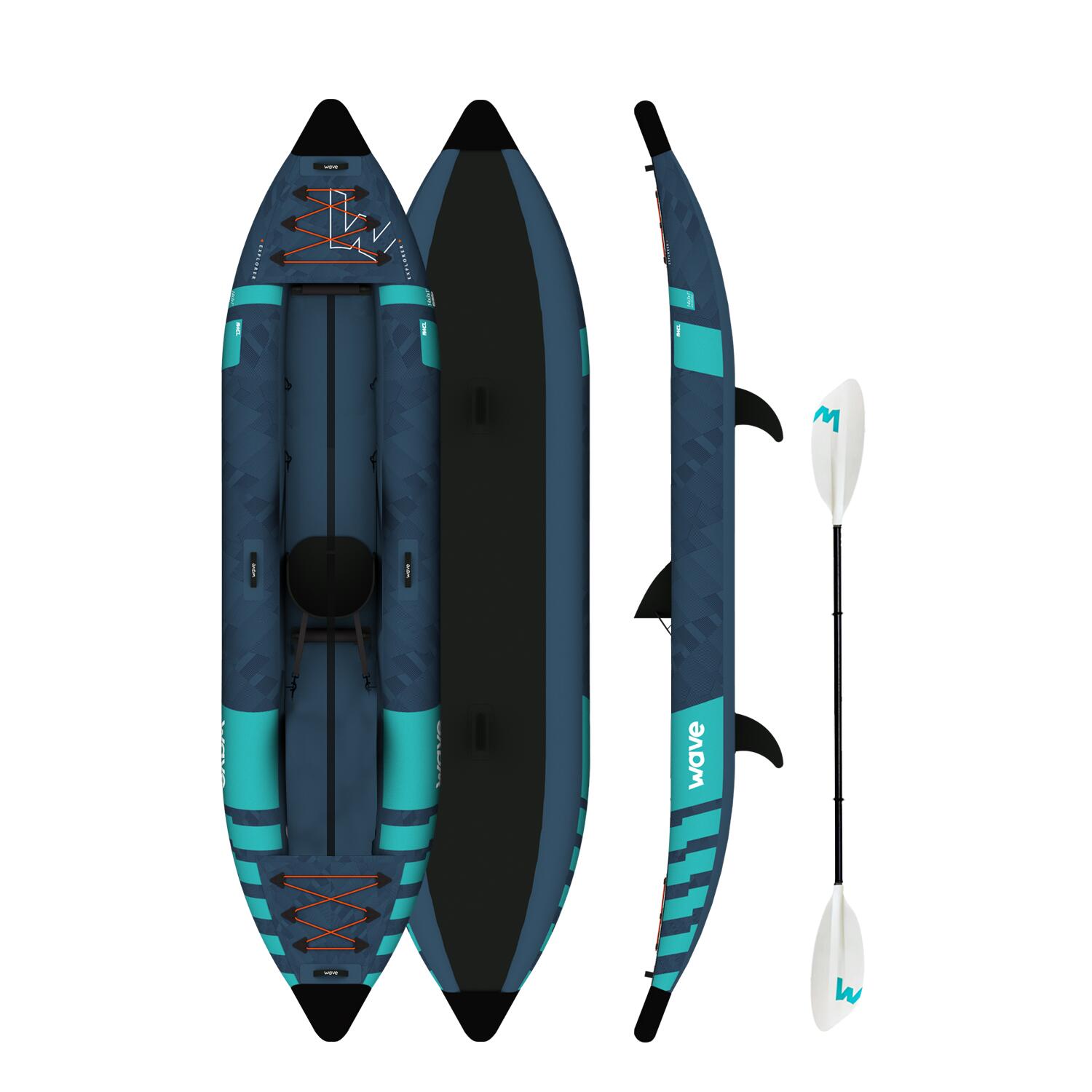 WAVE SPAS Explorer PU Stitch 1 Person Kayak | 1 Seater Package