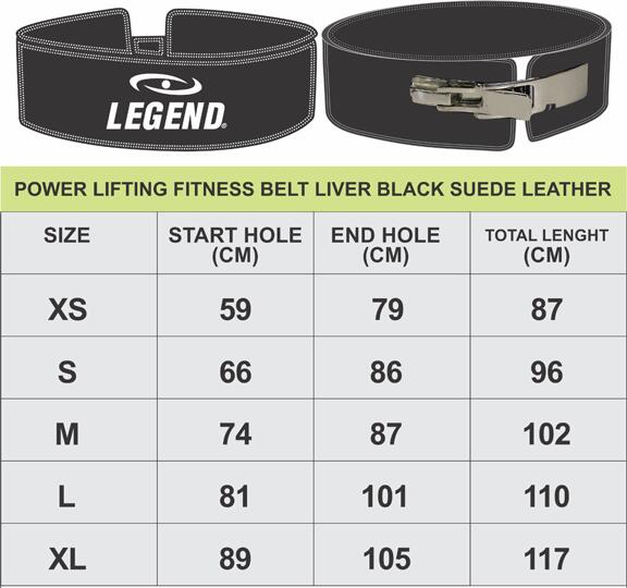 PowerLifting Belt Lever Heren/Dames Zwart Leer 2/5