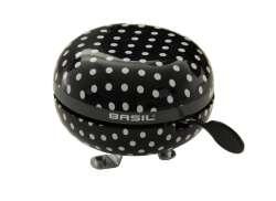 Dzwonek Rowerowy Polkadot 80Mm - Czarny / Biały