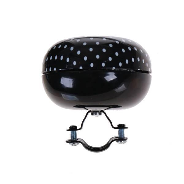 Fietsbel Polkadot 80Mm - Zwart / Wit 3/4