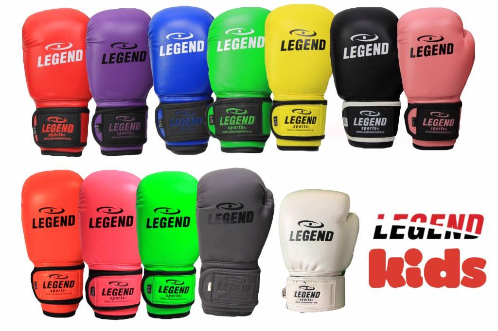 Gants de Boxe Enfant 4-8 ans Rose Fluo 4oz/6oz PU 6/6
