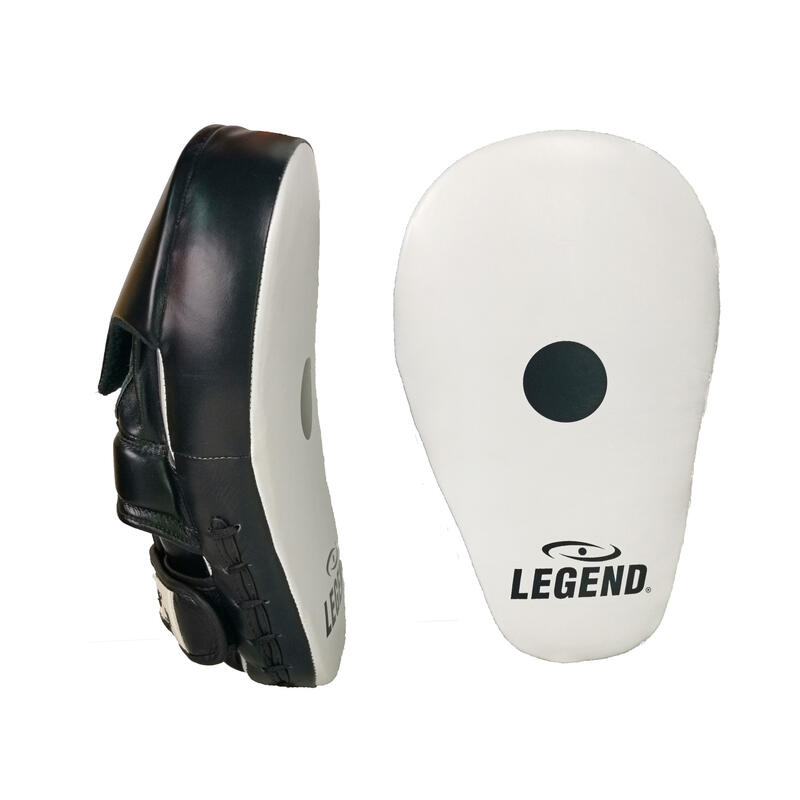 Focus Pads Lang Model Wit/Zwart Leer - Gemaakt van ultra soepel legend premium -