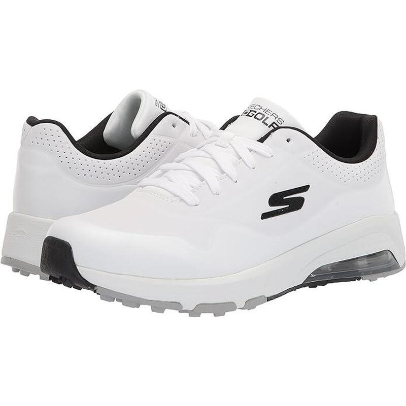 Skechers 214015 Skech-Air Scarpe da golf da uomo, Bianco/Nero