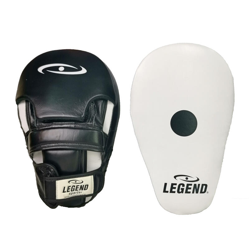 Focus Pads Lang Model Wit/Zwart Leer - Gemaakt van ultra soepel legend premium -