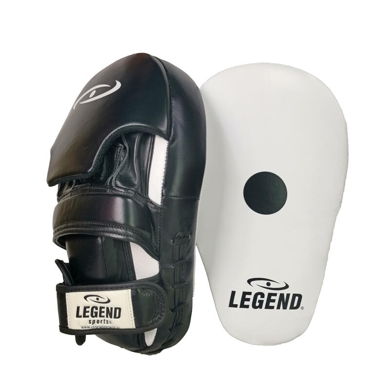 Focus Pads Lang Model Wit/Zwart Leer - Gemaakt van ultra soepel legend premium -