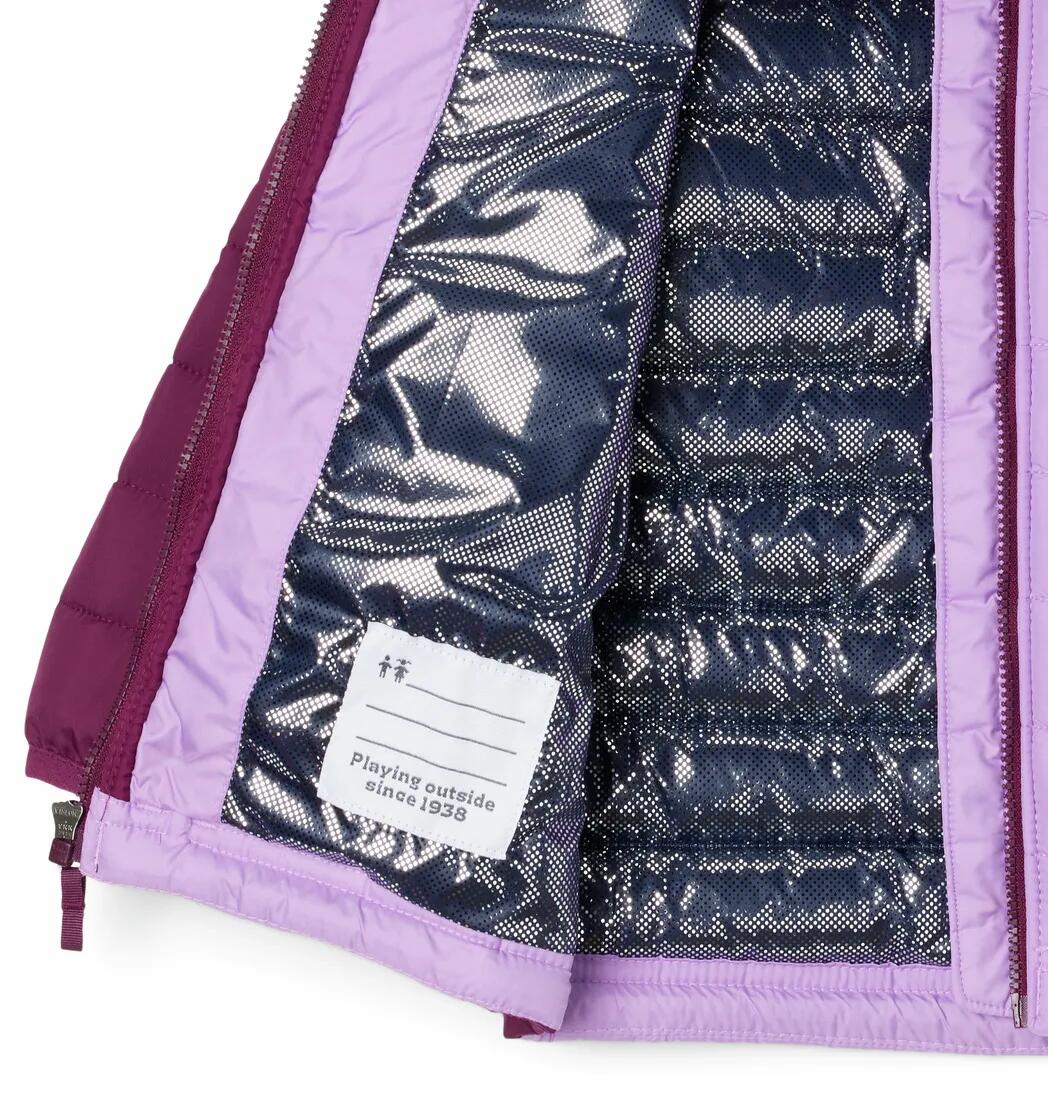 Kurtka Turystyczna Puchowa Dziecięca Columbia Powder Lite Boys Hooded Jacket 3/4
