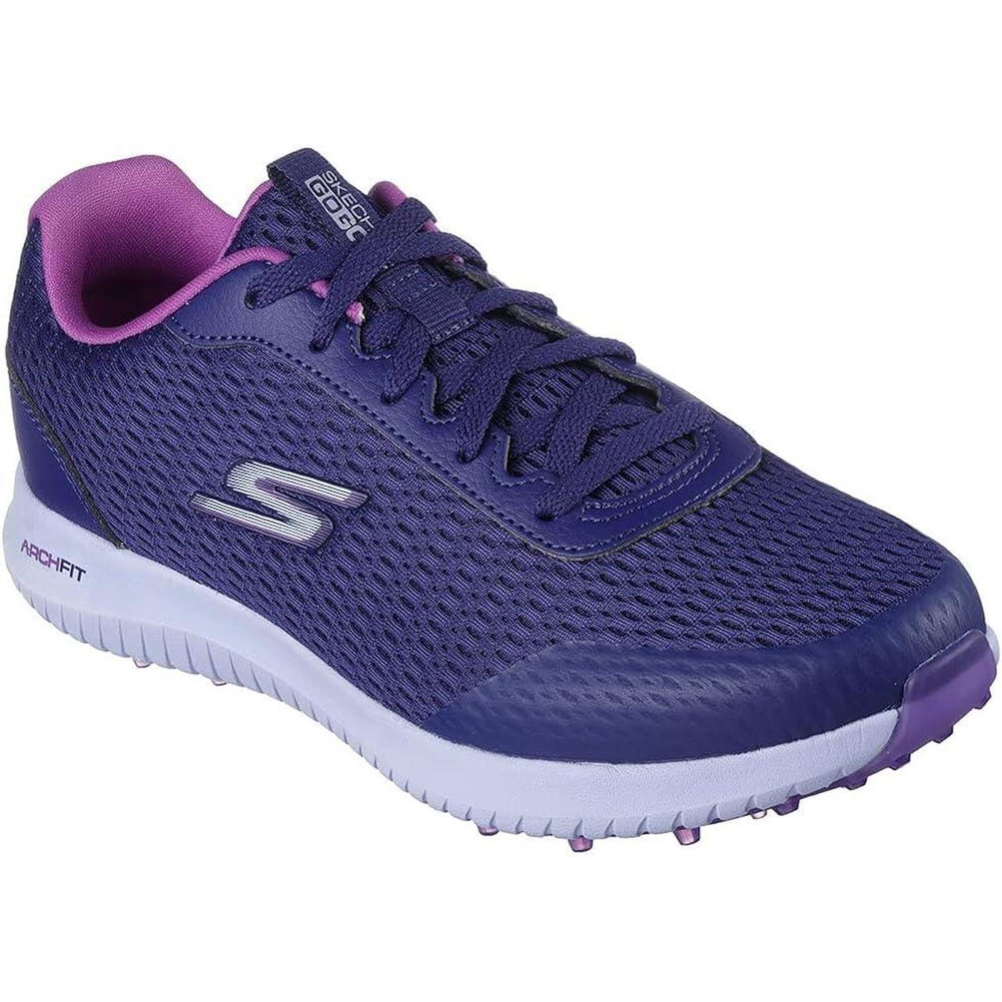 Skechers - Skechers Fairway 3 Chaussures De Sport Pour Femme (marine/lilas) - Chaussures De Golf - Bleu|rose|violet - 37 - Decathlon