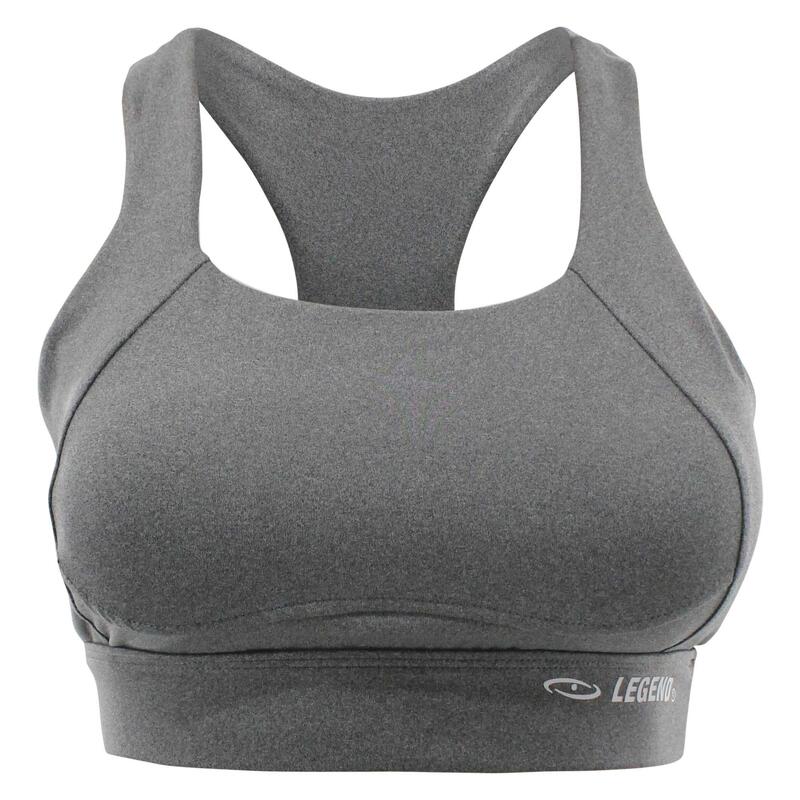 Brassière Sport Trendy Racerback Gris