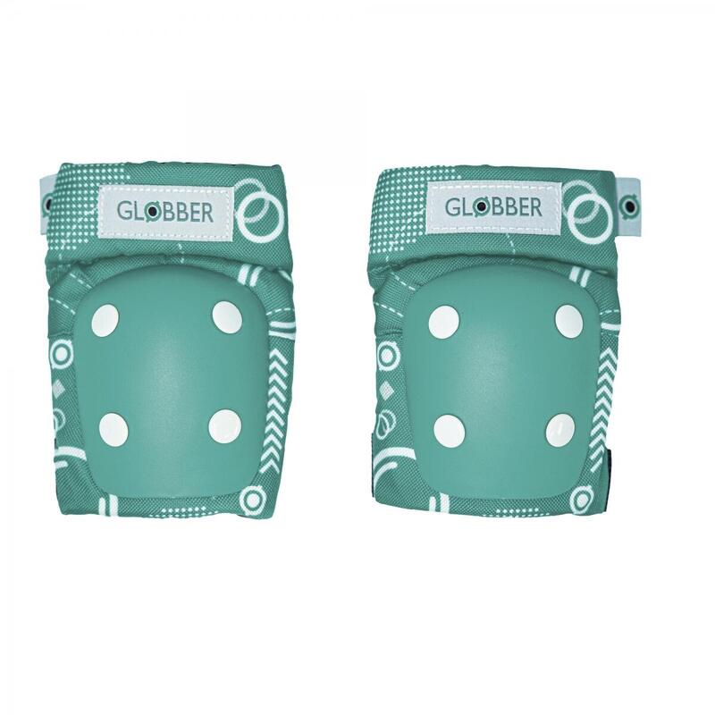 Set 2 protections imprimés tout-petits (Coudes et genoux) - Vert émeraude