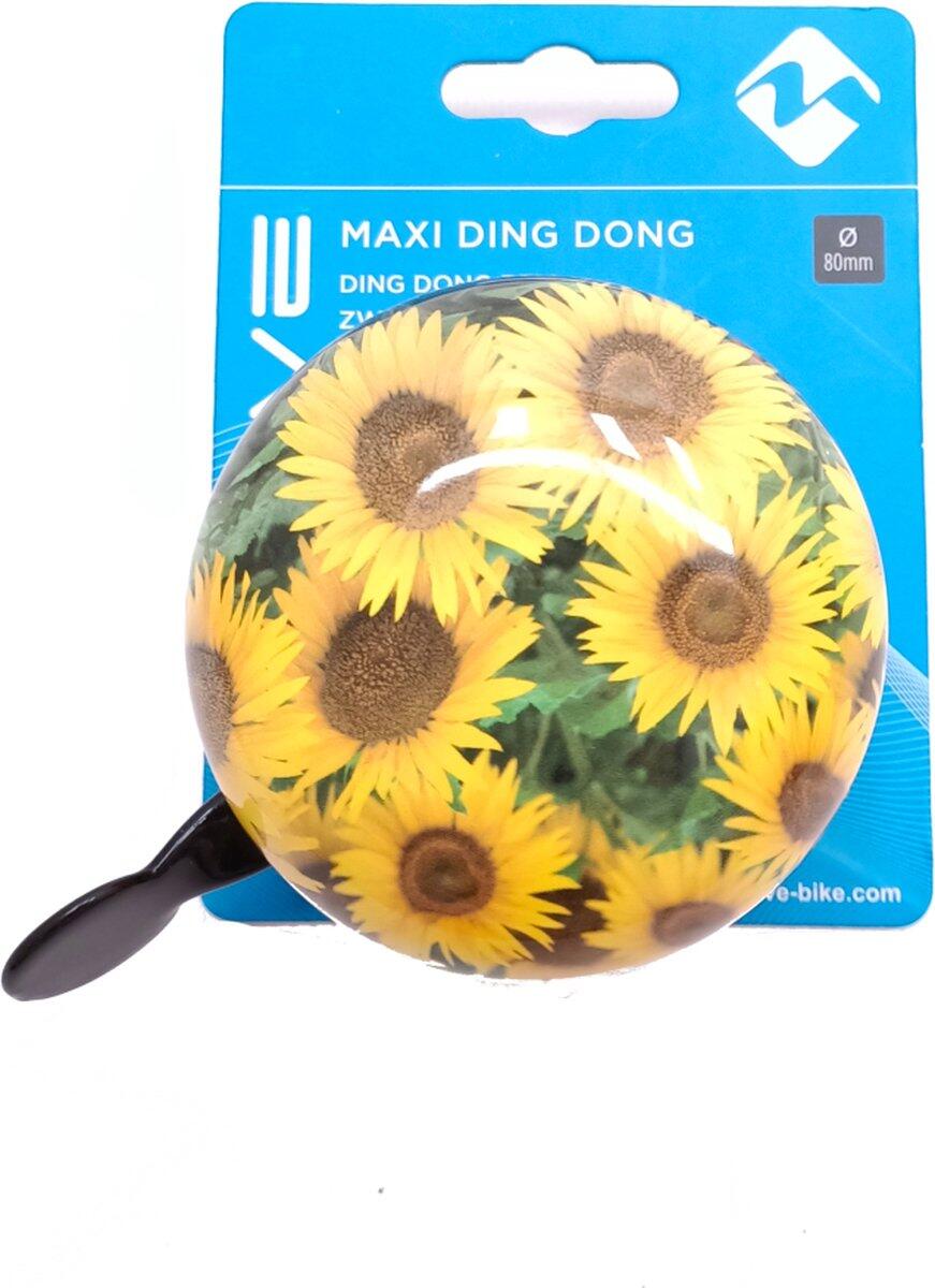 Fietsbel Ding-Dong Ø80Mm - Zonnebloem Geel 3/3