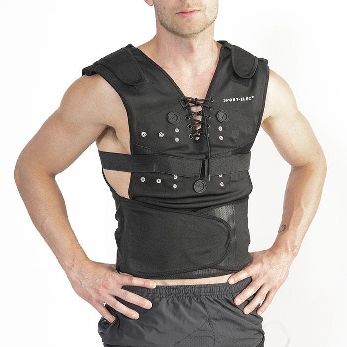 GILET POUR ÉLECTROSTIMULATION COMPATIBLE AVEC COMPEX, CEFAR, SPORT-ELEC