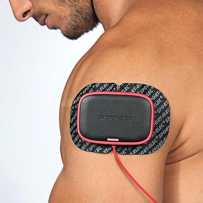 Electrodes adhesives Sport-Elec 110 X71 mm 2 boutons avec Gel