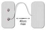 6 Electrodos adhesivos Sport-Elec 100 X 50 mm unidos con gel 6/6