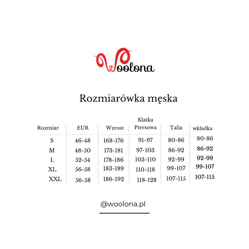 Koszulka termoaktywna męska Woolona Eris z długim rękawem 100% Merino