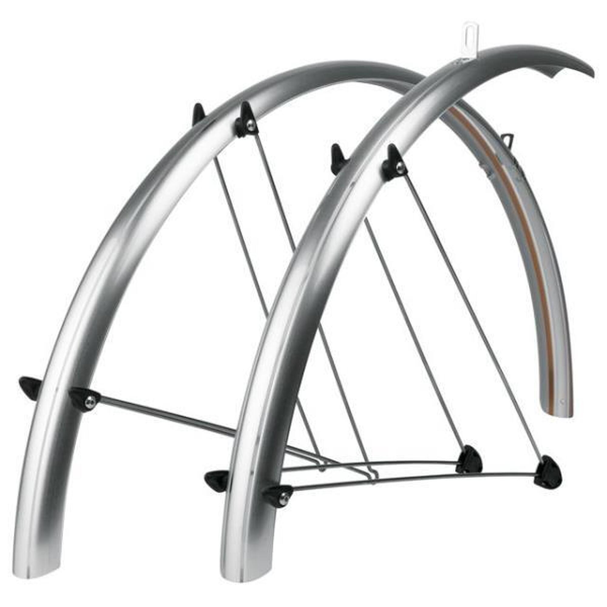 Błotniki Rowerowe Zestaw SKS ATB 60 26" srebrne