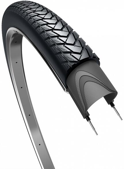 EDGE Edge Traveller Basic - Pneumatico 28 x 1,60" (42-622) nero riflettente.