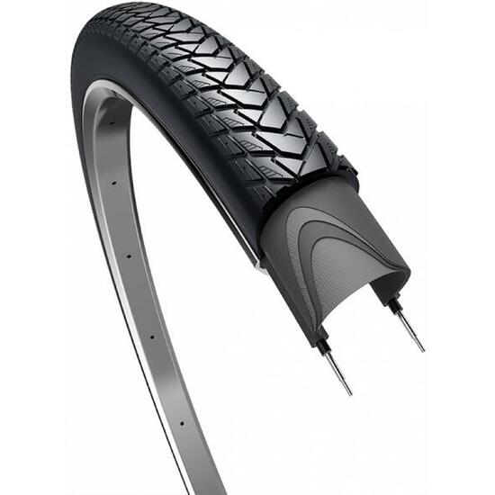 Opona Traveller Basic 28 X 1,75" / 47-622Mm - Czarna Z Odblaskiem