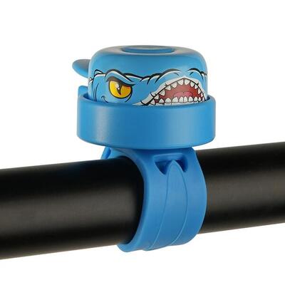 Campanello da Bici per Bambini | Dino Blu | Crazy Safety | Facile da Usare