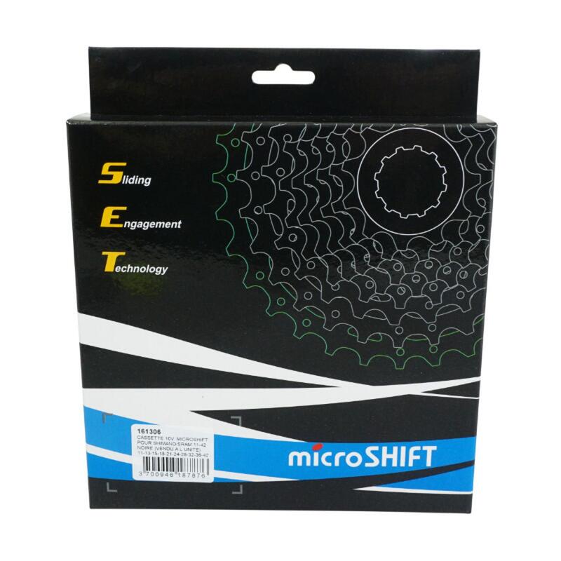 Cassette 10v. microshift pour Shimano/Sram vtt 11-42 noire
