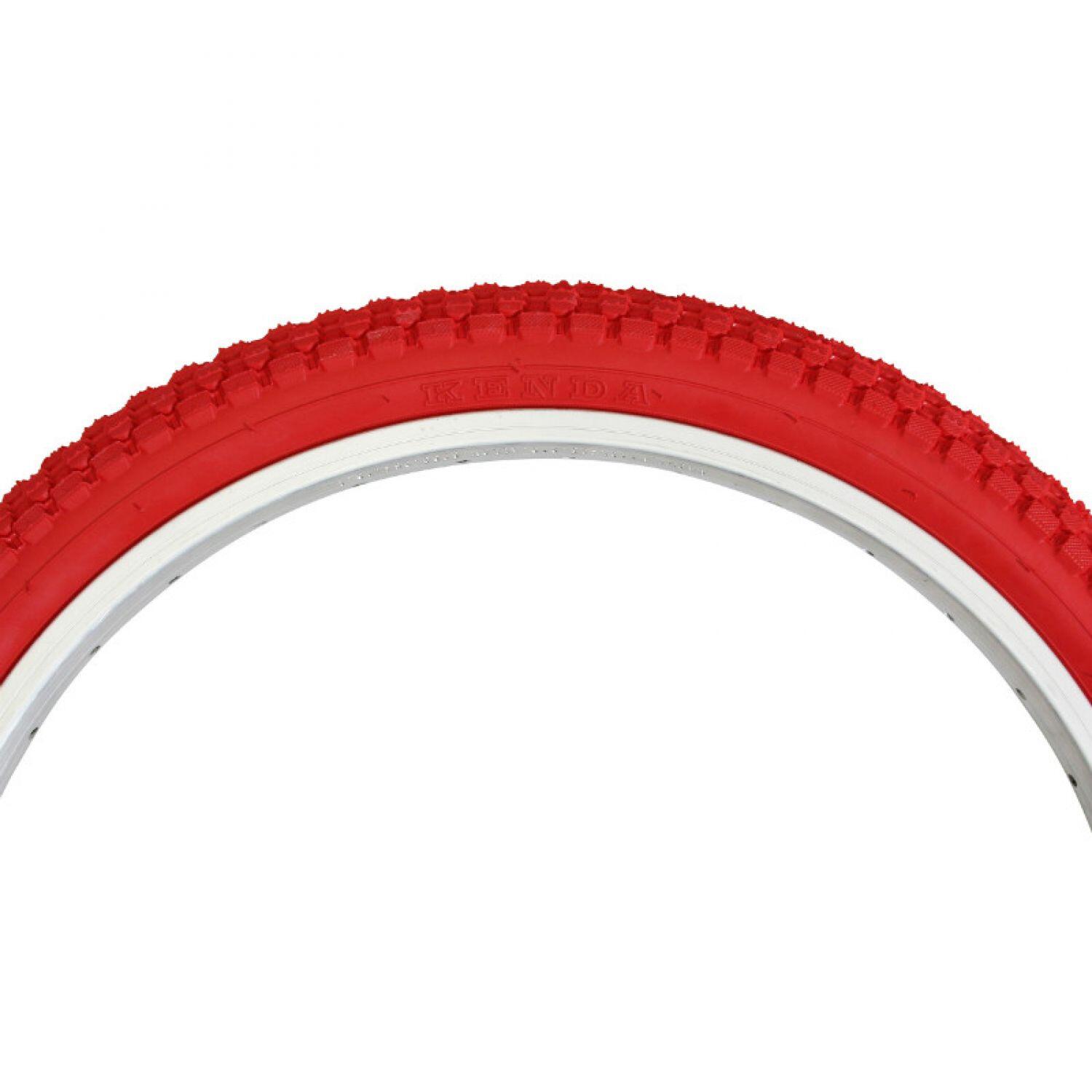 Pneu bmx 20 x 1.95 kenda crampons rouge tr (50-406) 2/2