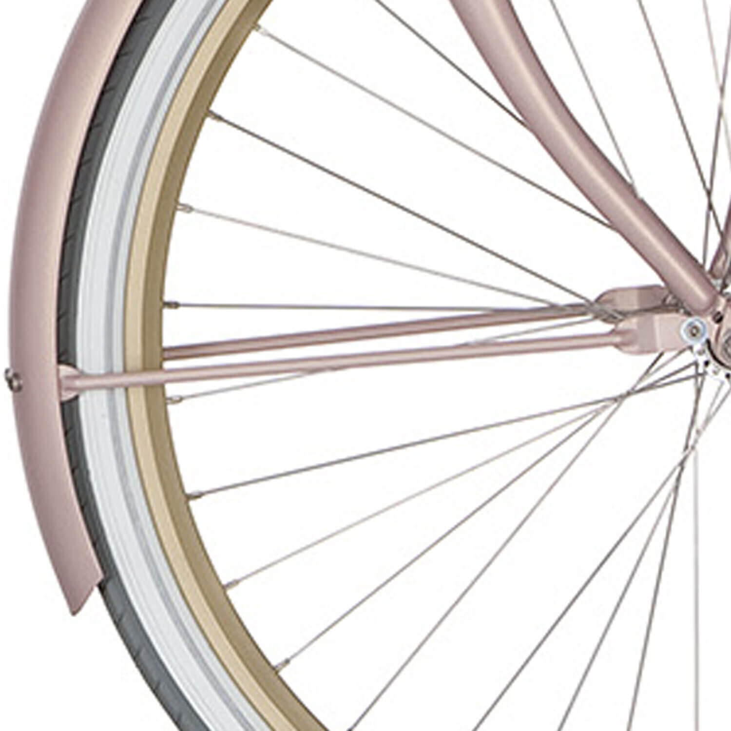 Cortina - Tige De Garde-boue Cortina Pour Vélo 28 Pouces Mahogany Rose Matt - Garde-boue - Bordeaux|marron|rose - 280 Mm - Decathlon