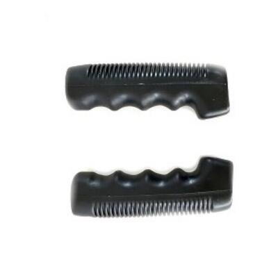 Falkx falkx handvatten zwart per set. lengte: 105/105mm. pvc