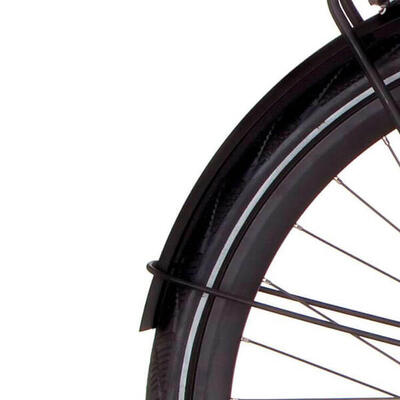 Achterspatbord cortina e-mozzo 28" in jet black matt