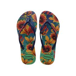 HAVAIANAS - WOMEN SLIM FLORAL NAVY/NAVY