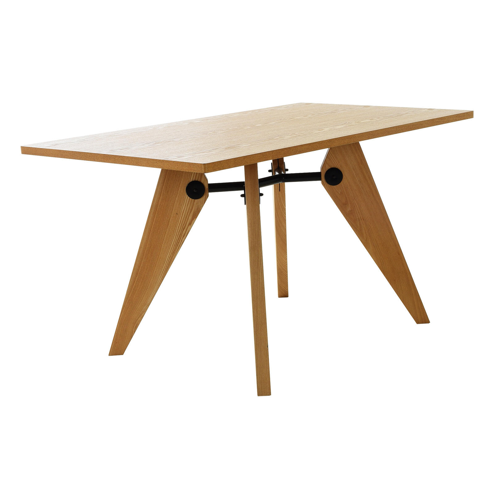 Mesa de jantar retangular Pärumm Vega 130x80x73 cm Fresno Natural Wood