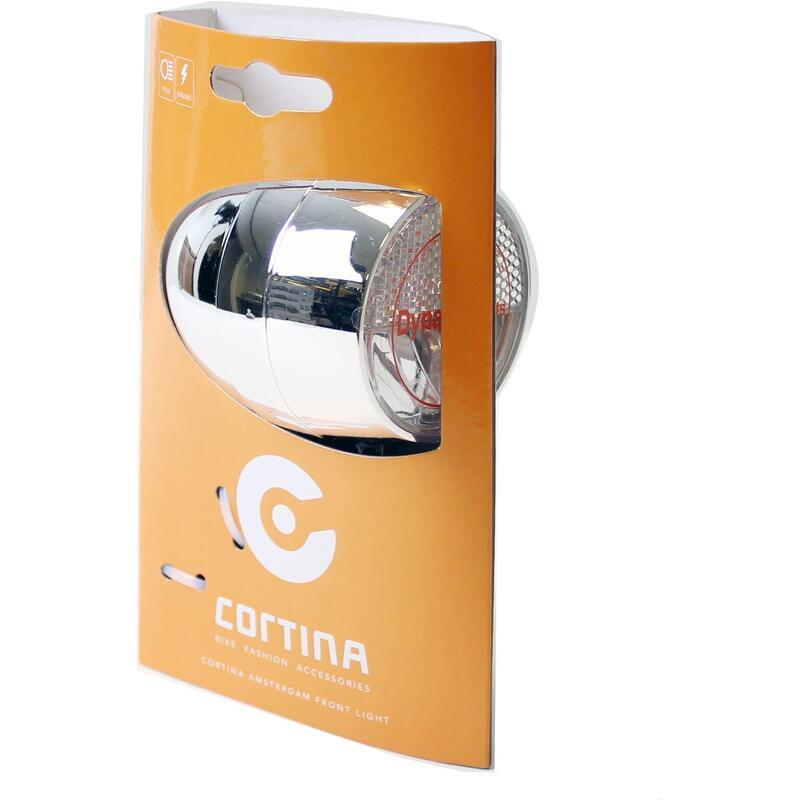 Cortina koplamp Amsterdam dynamo chroom