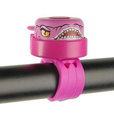 Campanello da Bici per Bambini | Drago Rosa | Crazy Safety | Facile da Usare
