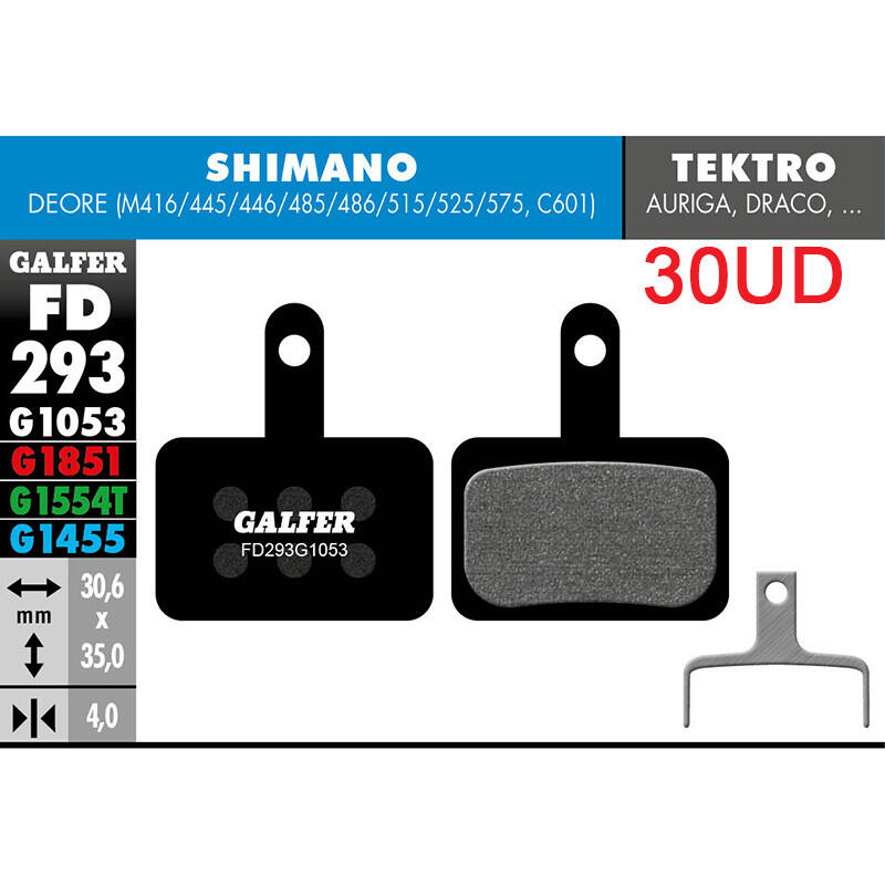 Standardowy klocek hamulcowy Galfer Shimano Deore (B03S)