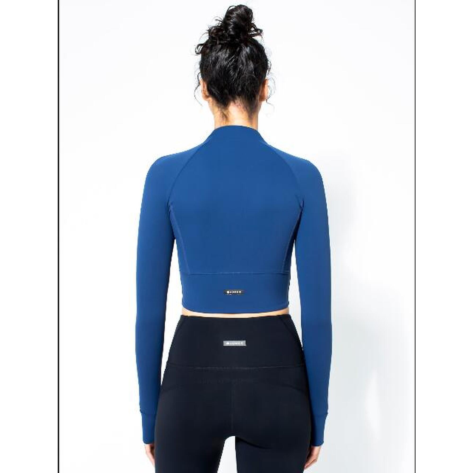 WOMEN'S CROPPED BAREWEAR JACKET - DARK BLUE