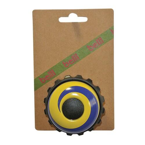 Campainha de Bicicleta Giratória Swirl Roxa Amarela