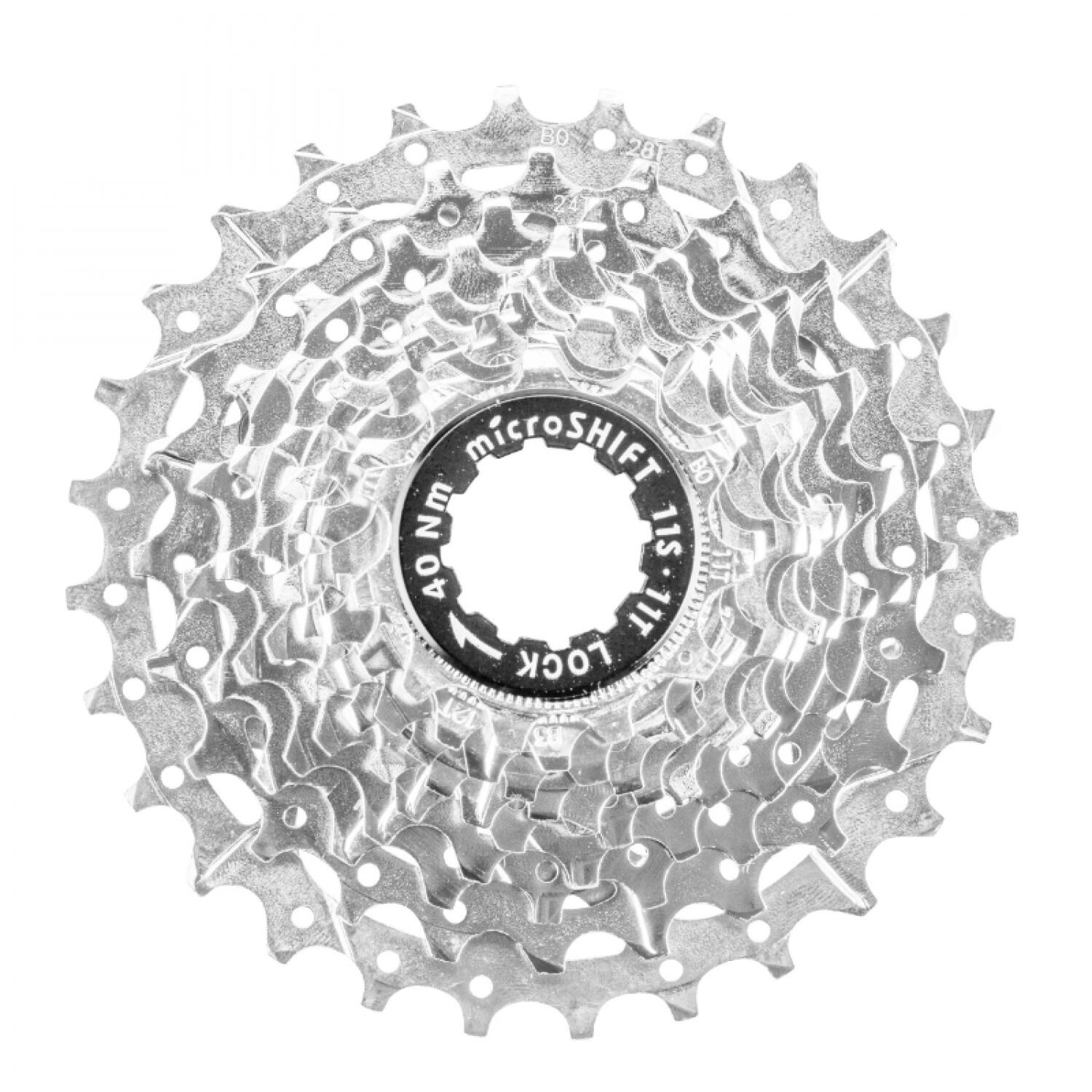 Microshift - Cassette 11v. Microshift 11-28 Pour Shimano/sram Route Argent - Cassette - Gris - Taille Unique - Decathlon