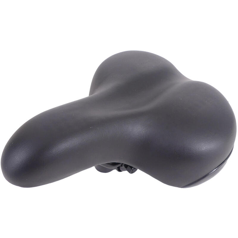 Selle de vélo City Soft avec sangle de selle - noir