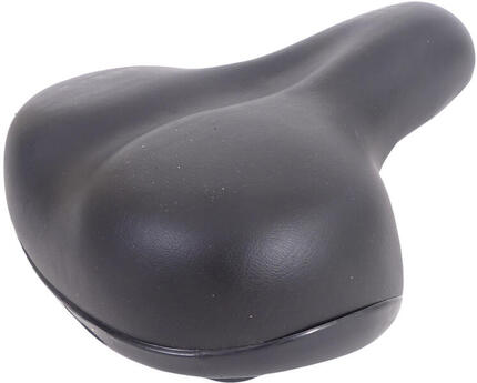Selle de vélo City Soft avec sangle de selle - noir