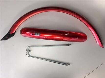 Zestaw błotników Eurofender 20 cali PVC 58 mm czerwony