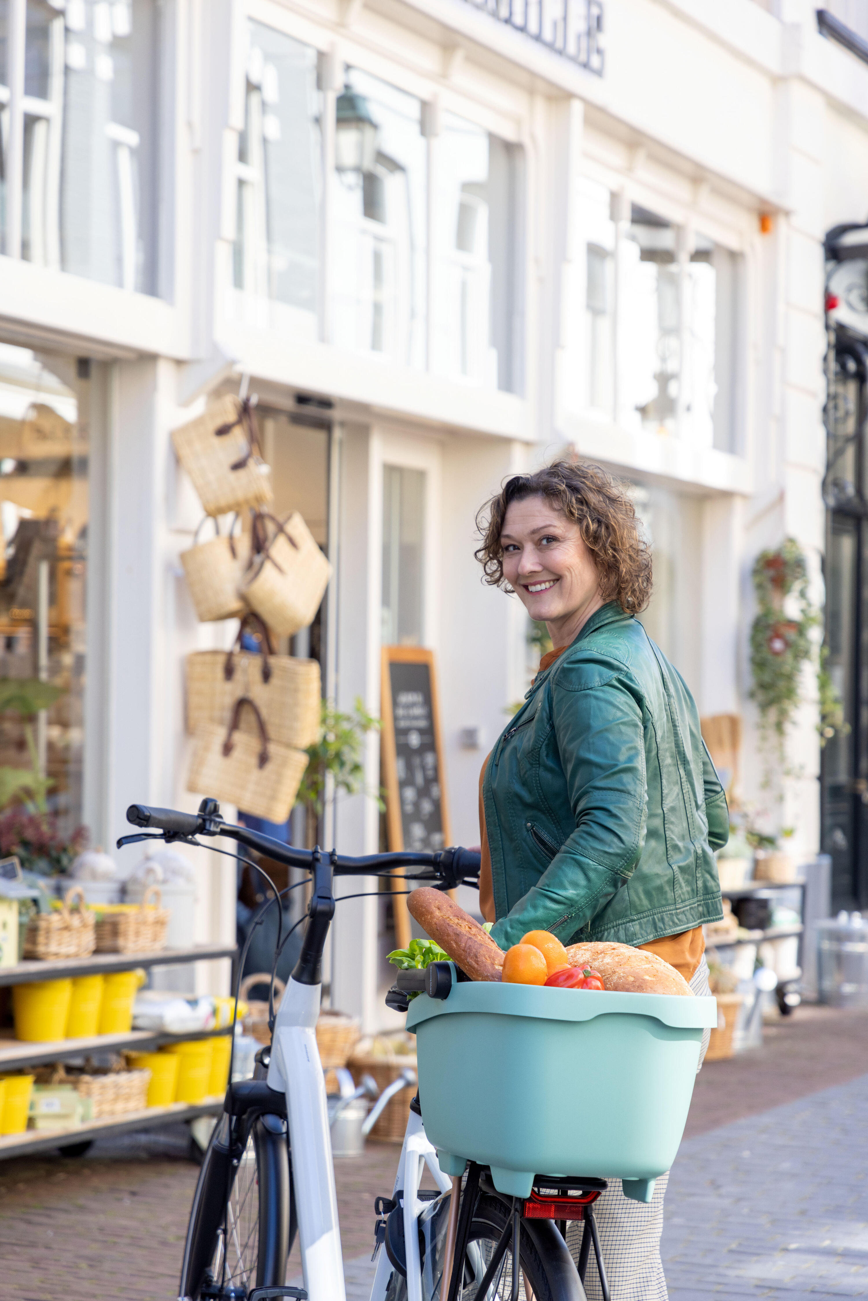 Panier à vélo Looxs Mand Clipper vert 2/5