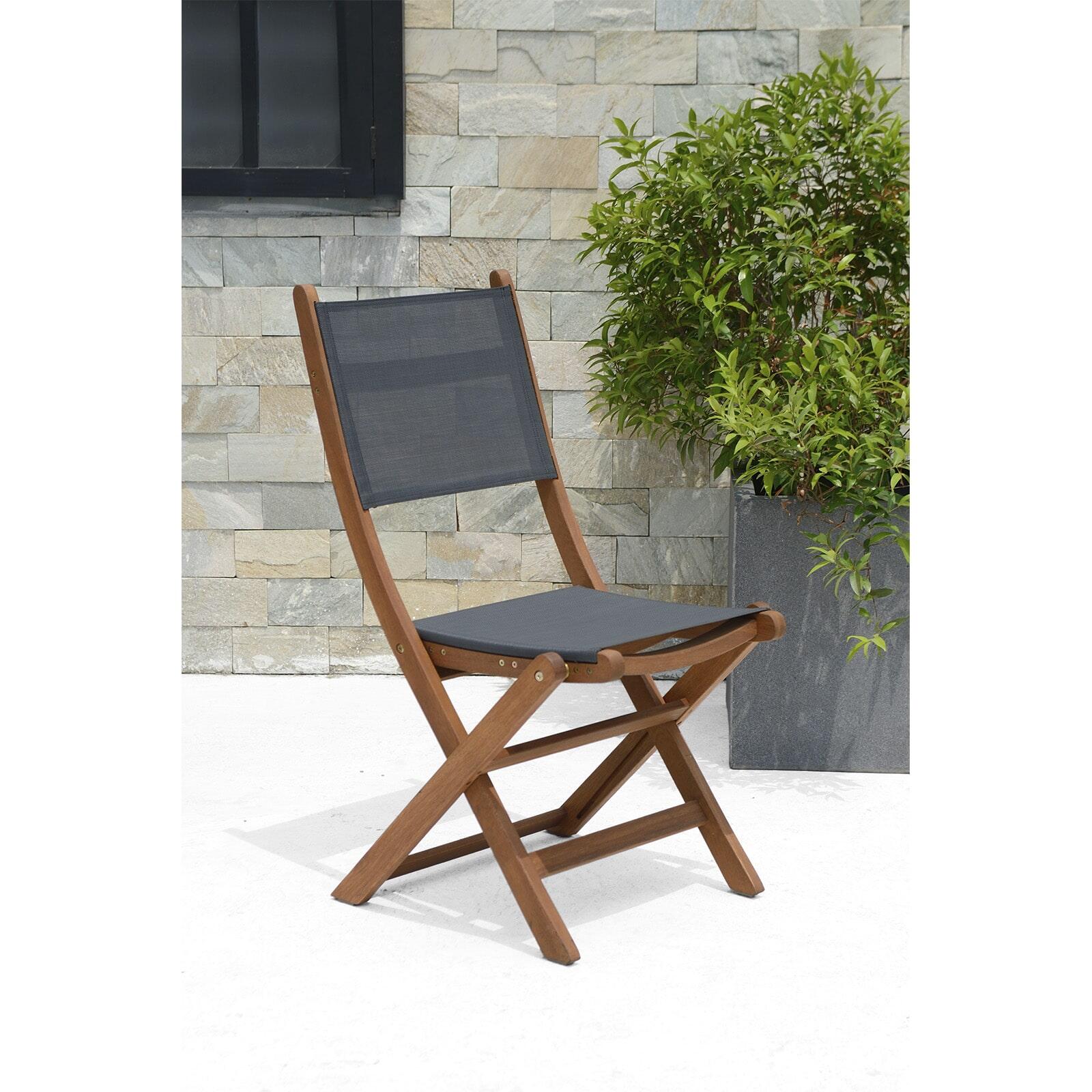 Silla de Jardín Chillvert Plegable Madera 50,65x49,60x93,20 cm 2/5