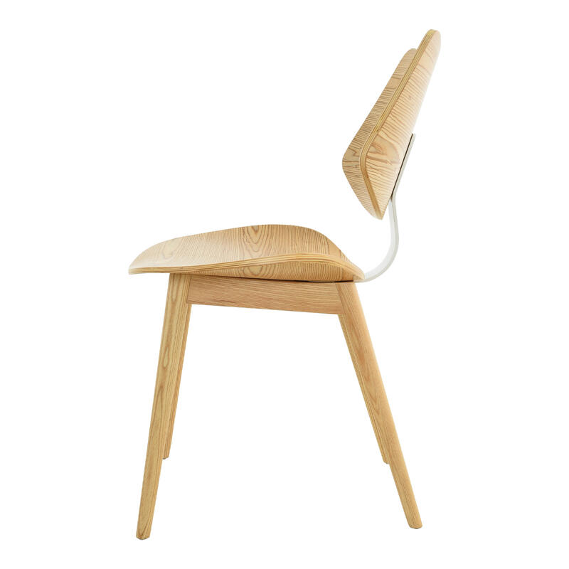 Pacote de 2 cadeiras Pärumm 53x52.5x83.5 cm de madeira natural de madeira