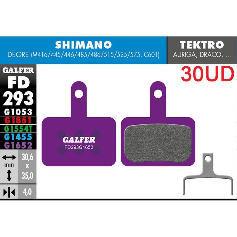 Pastillas fd (pack 30 pares) fd293g1652 galfer 2/2